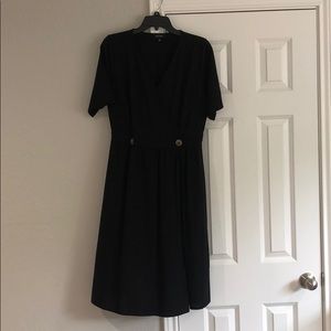 Roolee Midi Black Dress